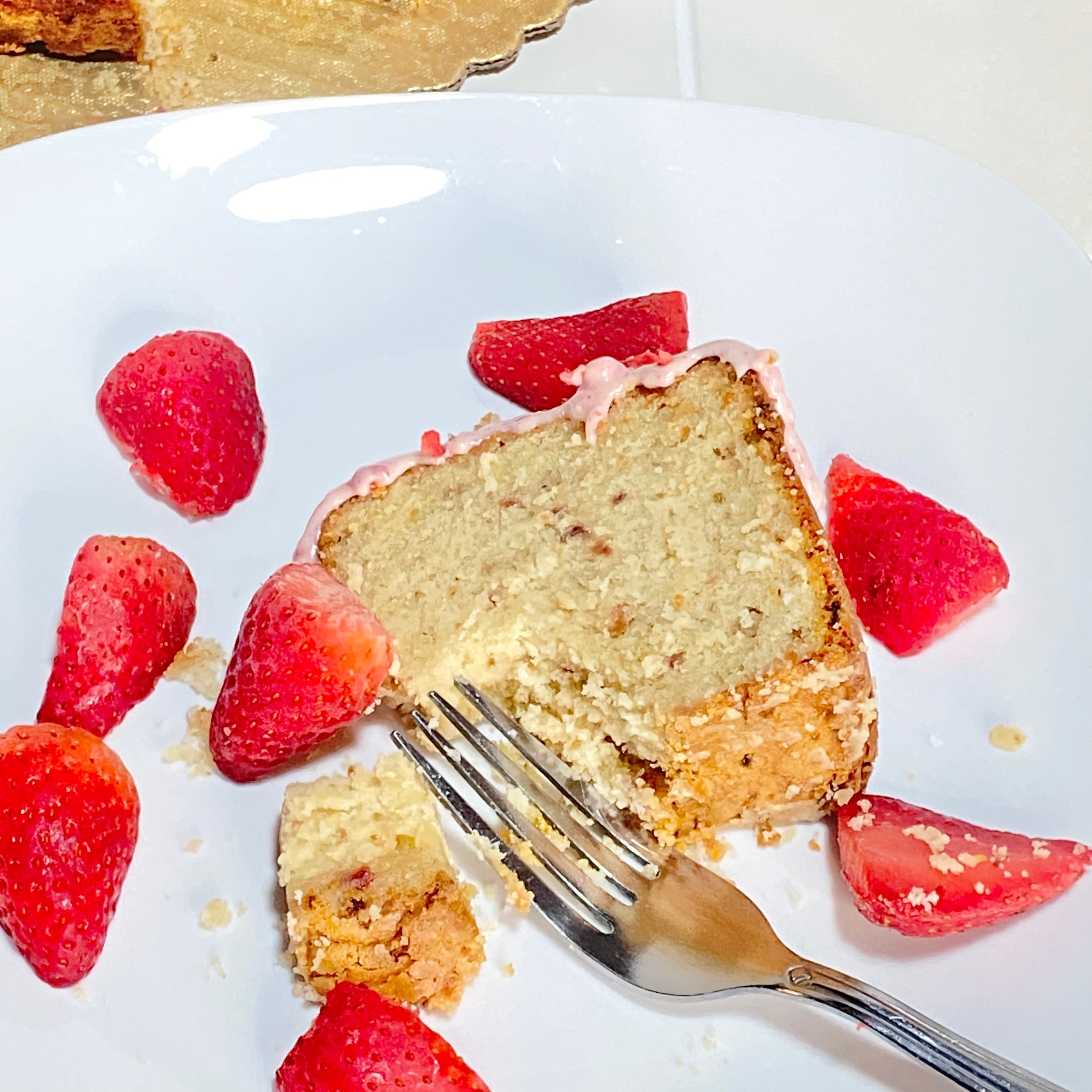 Strawberry Pound Cake